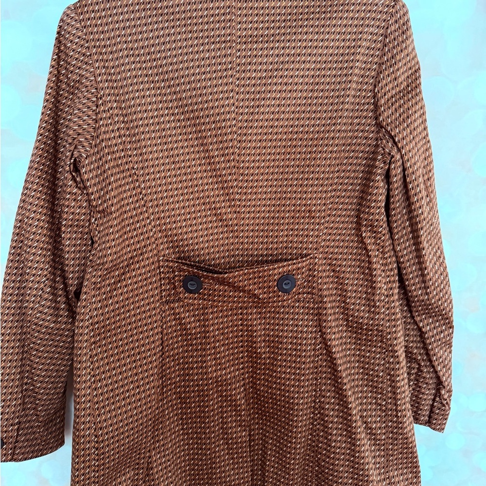 Worthington Brown Houndstooth Jacket. Size 8 - Picture 7 of 8